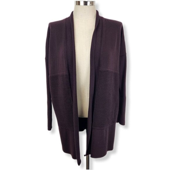 Lululemon Sit In Lotus Wrap II Cardigan Womens 6 Merino Wool W4ANWS Open‎ Front - Picture 3 of 13